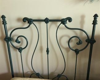 Close Up of Iron Bed Frame