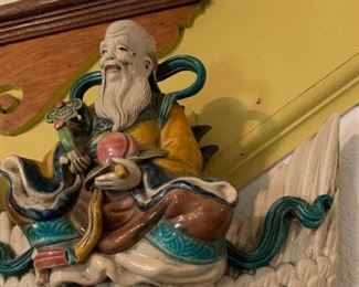 Chinese Glazed Roof Tiles, Used to Scare Away Evil Spirits