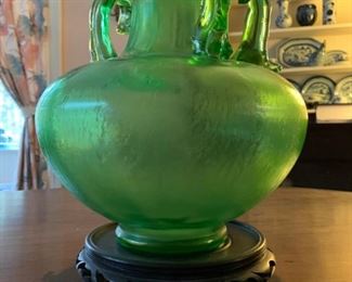 Antique Hand Blown Glass Vase