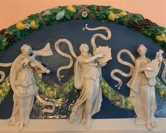 In the Style of Della Robbia, Three Musicians