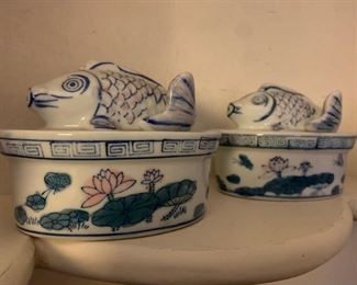 Chinese Lidded Dish with Fish
