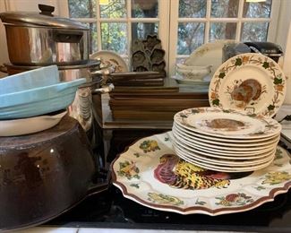 Sovereign Potters Earthen Dinnerware with Turkey, Kitchenware, Pots and Pans