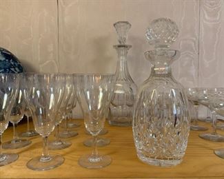 Antique Stemware, Crystal Decanters