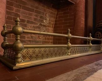 Brass Fireplace Fender