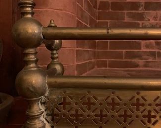 Brass Fireplace Fender