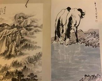 Chinese Ink Scrolls
