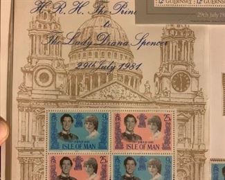 Princess Diana Royal Wedding Stamps
