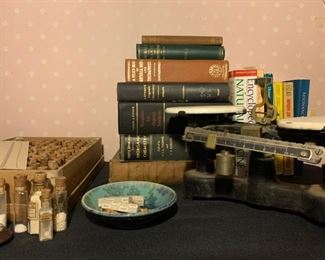 Cenco Scale, Apothecary Homeopathic Medicine Books