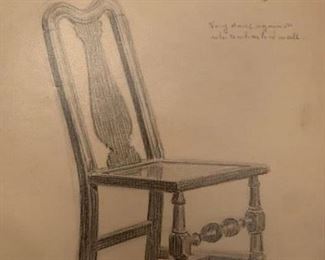 Drawing of a Chair
