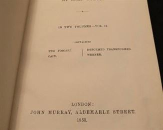 Words of Lord Byron, Eight Volume Set