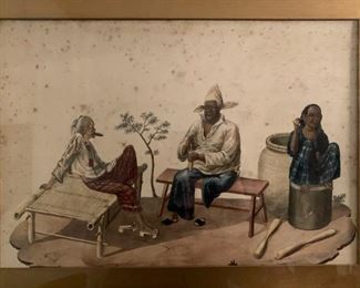 China Trade, Watercolor, 19th c