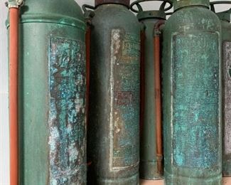 Copper Antique Fire Extinguishers
