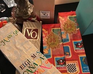 Vintage V.O. & J & B already wrapped for that special someone!