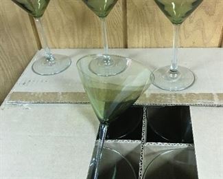 Box of martini glasses