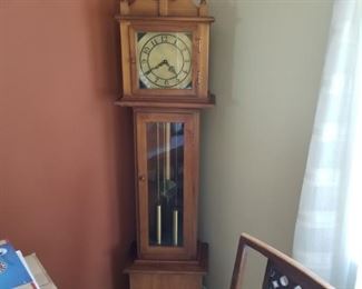 This grandfather clock was a kit that the owner put together