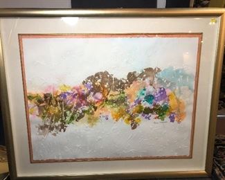 Abstract 3D Colorful Artwork signed Gloria Daniels 