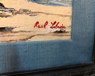 Original Canvas Seascape Signed Raul Lebrion 