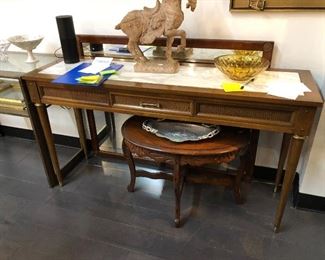 Marble Top Sofa Table 