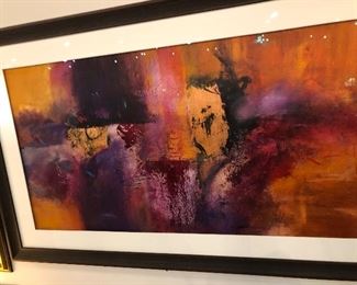 Abstract Original Foil Art signed 