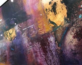 Abstract Original Foil Art signed 