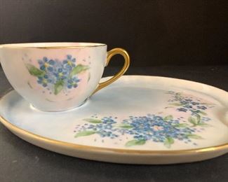 Tea Cup Luncheon Plate Set 