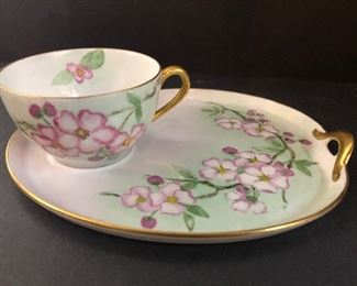 Tea Cup Luncheon Plate Set 