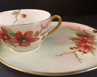 Tea Cup Luncheon Plate Set 
