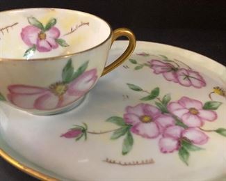 Tea Cup Luncheon Plate Set 