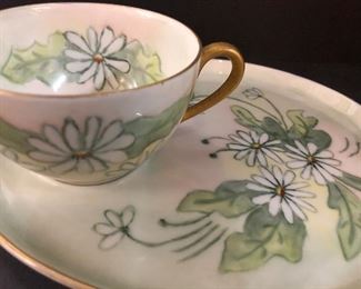 Tea Cup Luncheon Plate Set 