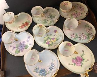 Tea Cup Luncheon Plate Set 