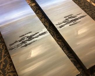 Night ocean canvas art