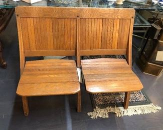 Folding Wood Bench Seats