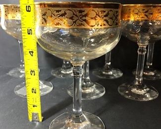 Gold Trim Stemware