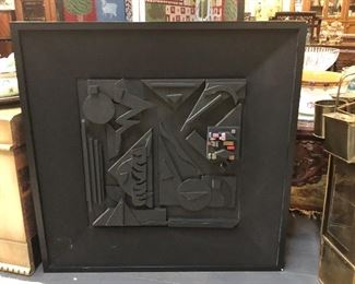 Wood Abstract Art Square