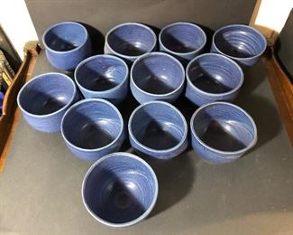 Blue Pottery Bowls