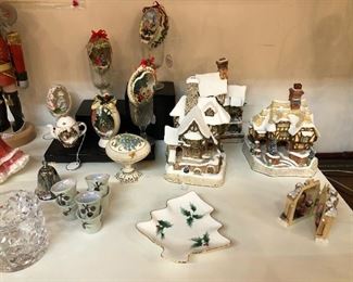 David Winters Cottages, Lenox Holiday Tree, Handcrafted Good Eggs