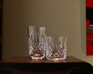 Waterford Crystal "Lismore" 6 tumblers, 12 Old Fashioneds
