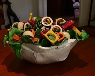 Ceramic sculpture by the late Barbara Hutto. (Chair of Middle Georgia State College.)