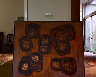 Abstract by Percy Johnson 49" × 42".