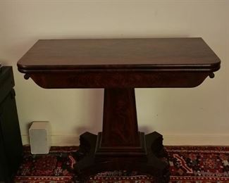 American Empire Mahogany Game Table (New York)