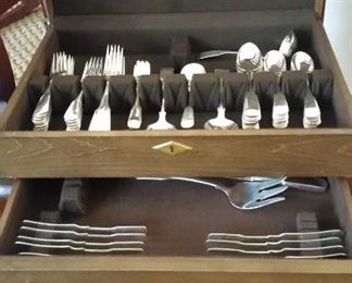 Sterling Silver, "1810" by International a set of 79 pieces.