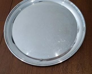 Sterling Silver 12" Round Tray marked S. Kirk & Son #4112 ,480tgw
Engraved "John w. Burke School 1973"