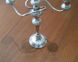 Sterling Silver 15" candelabra. Crown Silver Co. #305