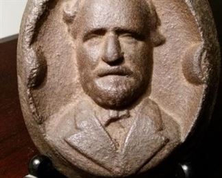 Heavy Iron Plaque approximately 5" of General Lee.