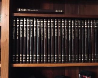 Set of 27 Time Life leather bound books 