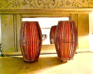 Vintage Bamboo Lamps