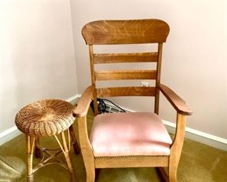 Antique Oak Rocking Chair