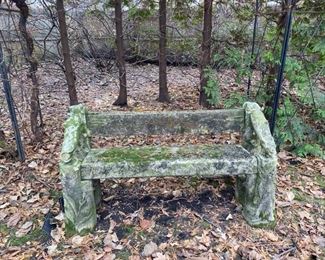 Faux Bois garden bench