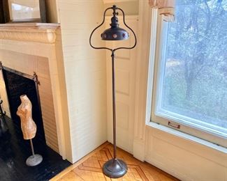 Antique jeweled floor lamp