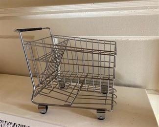 Miniature grocery cart